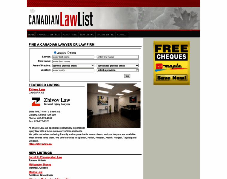 Canadianlawlist.com thumbnail Canadianlawlist.com thumbnail