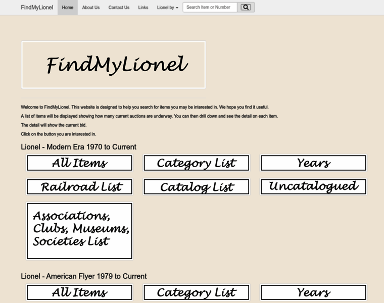 Findmylionel.com thumbnail Findmylionel.com thumbnail
