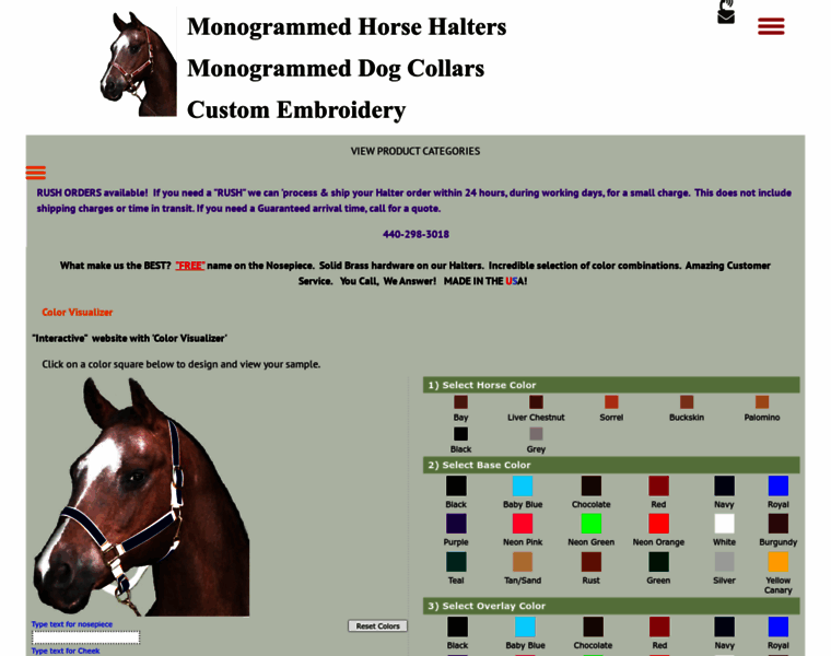 Monogrammedhorsehalters.com thumbnail Monogrammedhorsehalters.com thumbnail