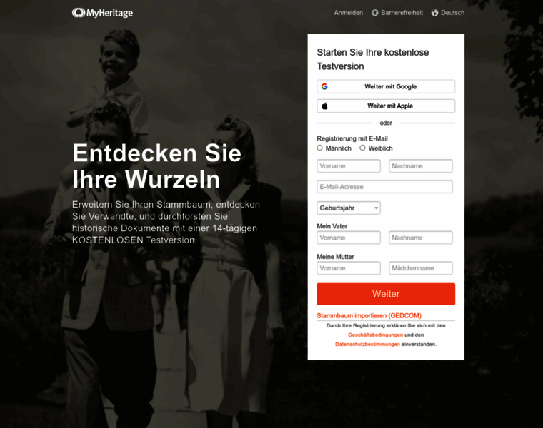 Myheritage.de thumbnail Myheritage.de thumbnail