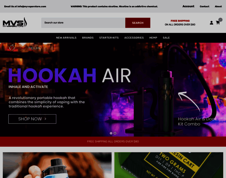 Myvaporstore.com thumbnail