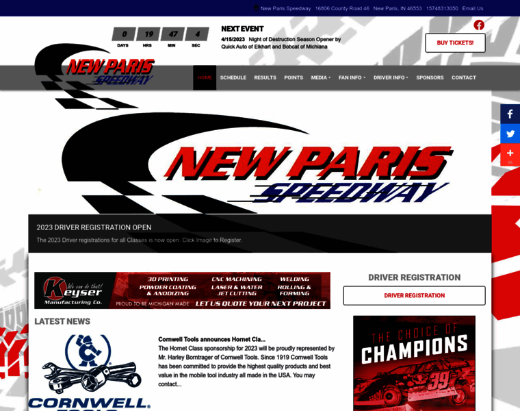 Newparisspeedway.com thumbnail Newparisspeedway.com thumbnail