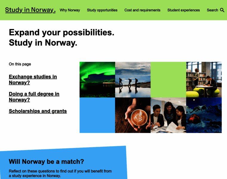Studyinnorway.no thumbnail Studyinnorway.no thumbnail