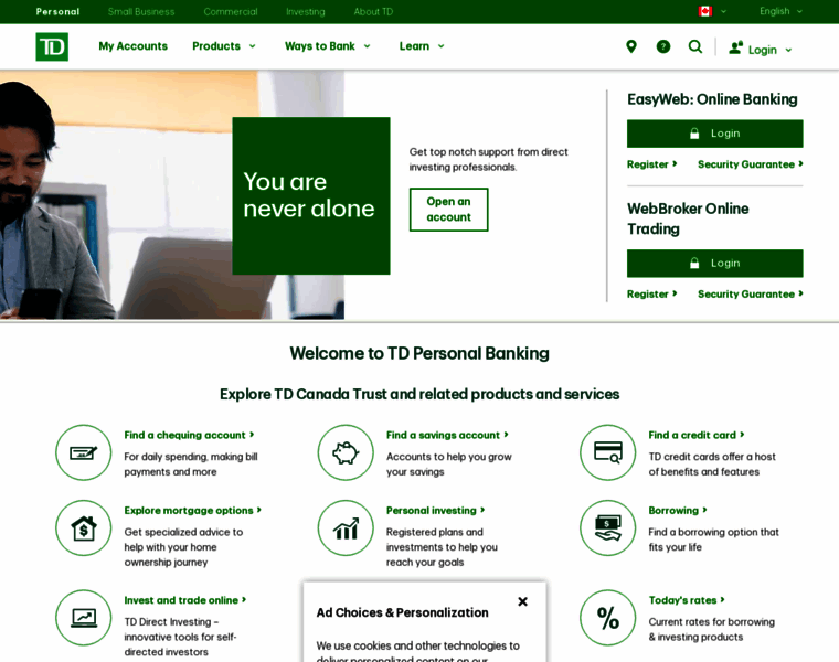 Tdcanadatrust.ca thumbnail Tdcanadatrust.ca thumbnail