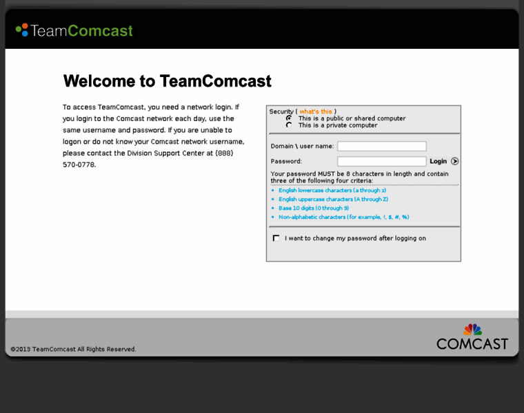 Teamcomcast.com thumbnail Teamcomcast.com thumbnail