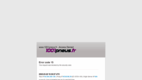What 1001pneus.fr website looked like in 2020 (5 years ago)