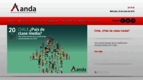 What Anda.cl website looked like in 2018 (7 years ago)