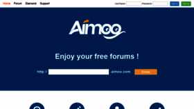 What Aimoo.com website looked like in 2020 (5 years ago)