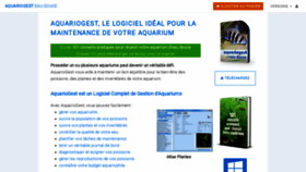 What Aquariogest.com website looked like in 2020 (4 years ago)