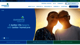 What Aveanna.com website looked like in 2021 (4 years ago)