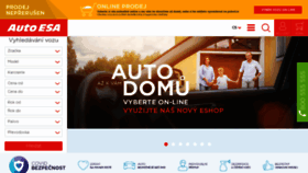 What Autoesa.cz website looked like in 2021 (4 years ago)