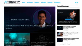 What Aithority.com website looked like in 2022 (2 years ago)