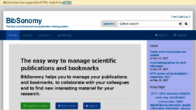 What Bibsonomy.org website looked like in 2018 (7 years ago)