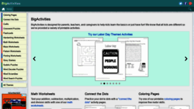 What Bigactivities.com website looked like in 2020 (4 years ago)