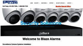 What Blazealarms.com website looked like in 2020 (4 years ago)