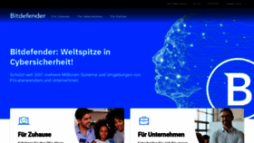 What Bitdefender.de website looked like in 2023 (1 year ago)
