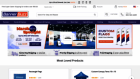 What Bannerbuzz.com website looked like in 2024 (1 year ago)
