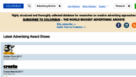 What Coloribus.com website looked like in 2017 (7 years ago)
