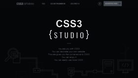 What Css3studio.com website looked like in 2020 (4 years ago)