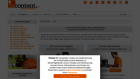What Content.de website looked like in 2021 (3 years ago)