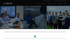 What Catalyst.com website looked like in 2022 (3 years ago)
