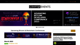 What Cryptoevents.global website looked like in 2023 (2 years ago)