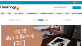 What Clearbags.com website looked like in 2023 (2 years ago)