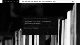 What Cadwalader.com website looked like in 2023 (2 years ago)