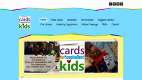 What Cardsforhospitalizedkids.com website looked like in 2023 (2 years ago)