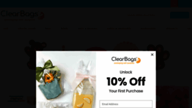 What Clearbags.com website looked like in 2024 (1 year ago)