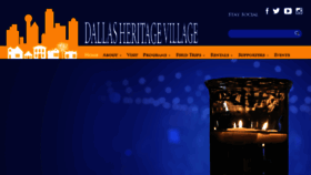 What Dallasheritagevillage.org website looked like in 2016 (9 years ago)