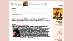 What Dulzinea.de website looked like in 2020 (5 years ago)