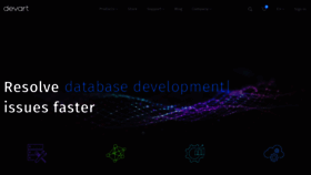 What Devart.com website looked like in 2021 (4 years ago)