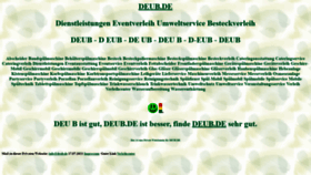 What Deub.de website looked like in 2022 (2 years ago)