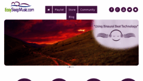 What Easysleepmusic.com website looked like in 2017 (7 years ago)