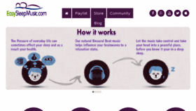 What Easysleepmusic.com website looked like in 2018 (6 years ago)