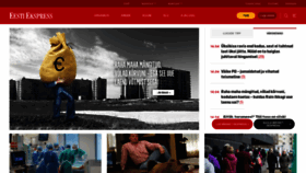 What Ekspress.ee website looked like in 2021 (4 years ago)