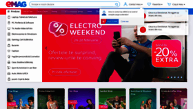 What Emag.ro website looked like in 2024 (1 year ago)