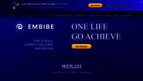 What Embibe.com website looked like in 2024 (1 year ago)