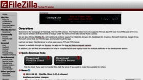What Filezilla-project.org website looked like in 2021 (3 years ago)