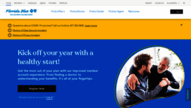 What Floridablue.com website looked like in 2022 (3 years ago)