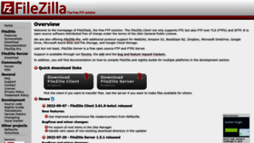 What Filezilla-project.org website looked like in 2022 (2 years ago)