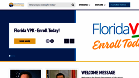 What Fldoe.org website looked like in 2024 (1 year ago)