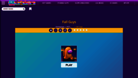 What Fallguys2.co website looked like in 2024 (1 year ago)