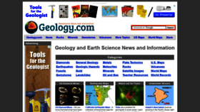 What Geology.com website looked like in 2021 (3 years ago)