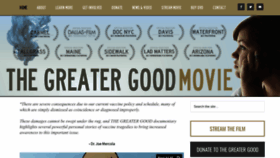 What Greatergoodmovie.org website looked like in 2023 (2 years ago)