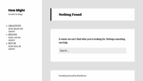What Howmight.com website looked like in 2020 (4 years ago)