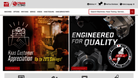 What Haascnc.com website looked like in 2024 (1 year ago)