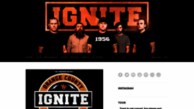 What Igniteband.com website looked like in 2021 (3 years ago)