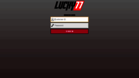 What Lucky77.ag website looked like in 2021 (3 years ago)